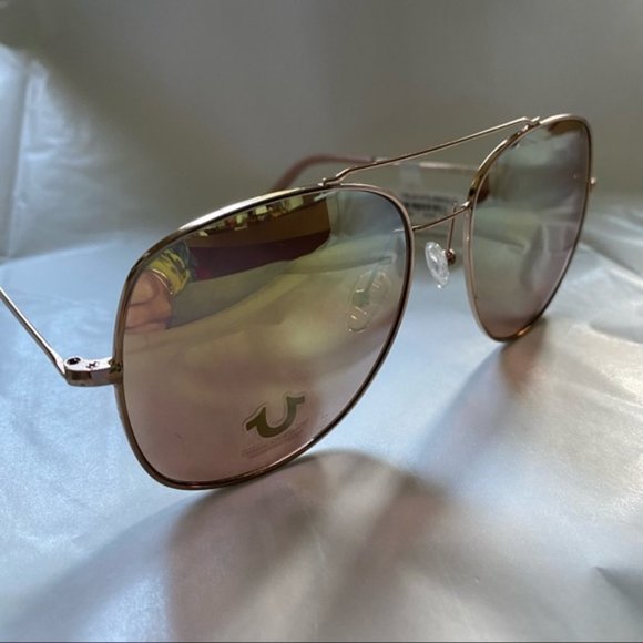 Aviator Sunglasses Gold And Yellow